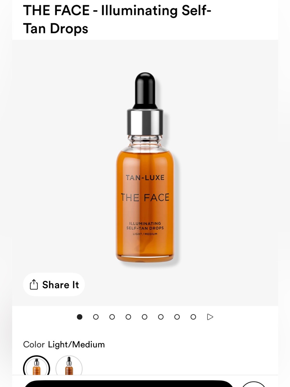 Tan-Luxe The Face Illuminating Self-Tan Drops - White